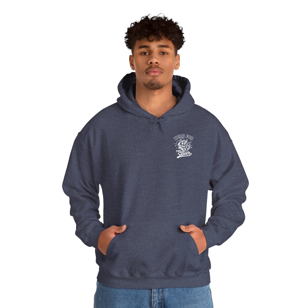 Here For The Beer Hoodie