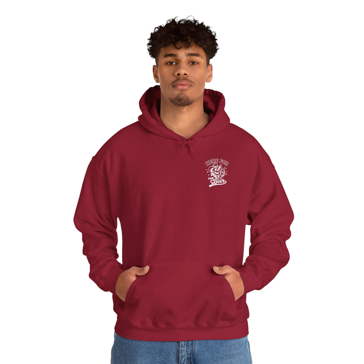 Here For The Beer Hoodie