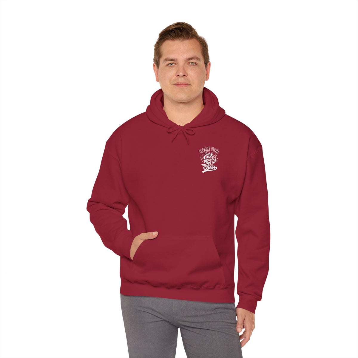 Here For The Beer Hoodie