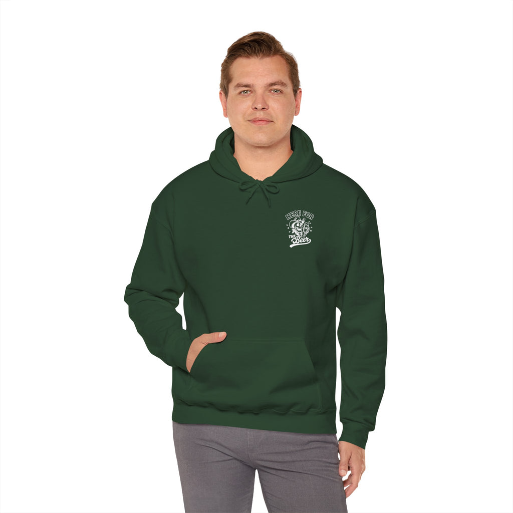 Here For The Beer Hoodie