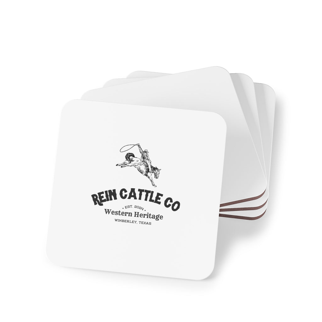 The Bronc Square Coasters