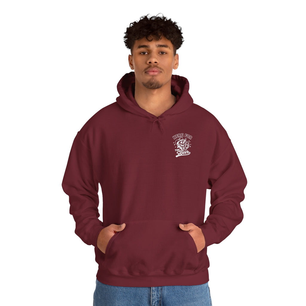 Here For The Beer Hoodie