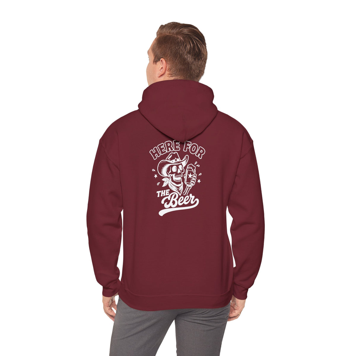 Here For The Beer Hoodie