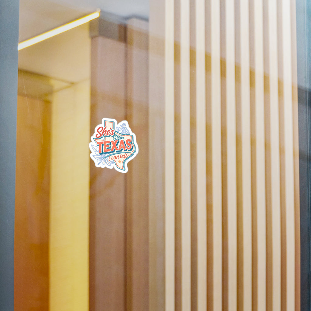 She's From Texas Sticker