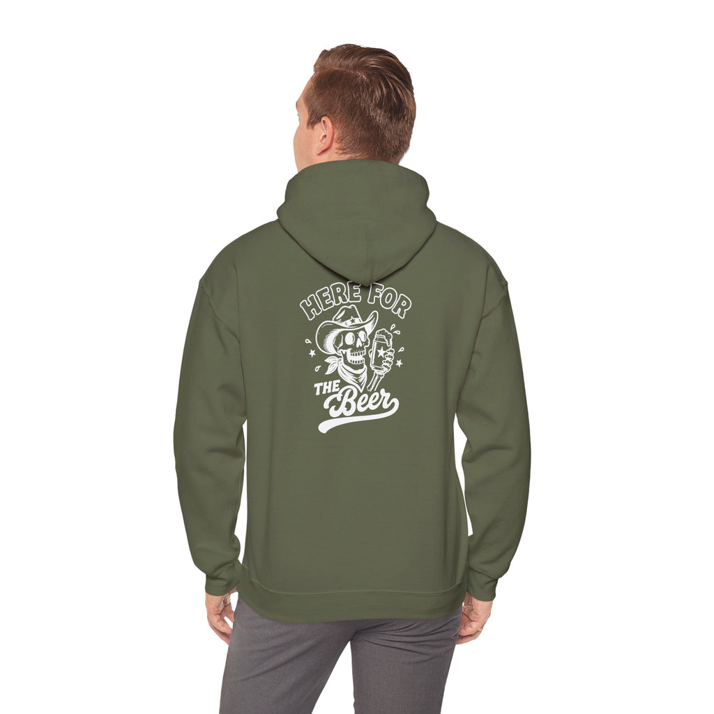 Here For The Beer Hoodie