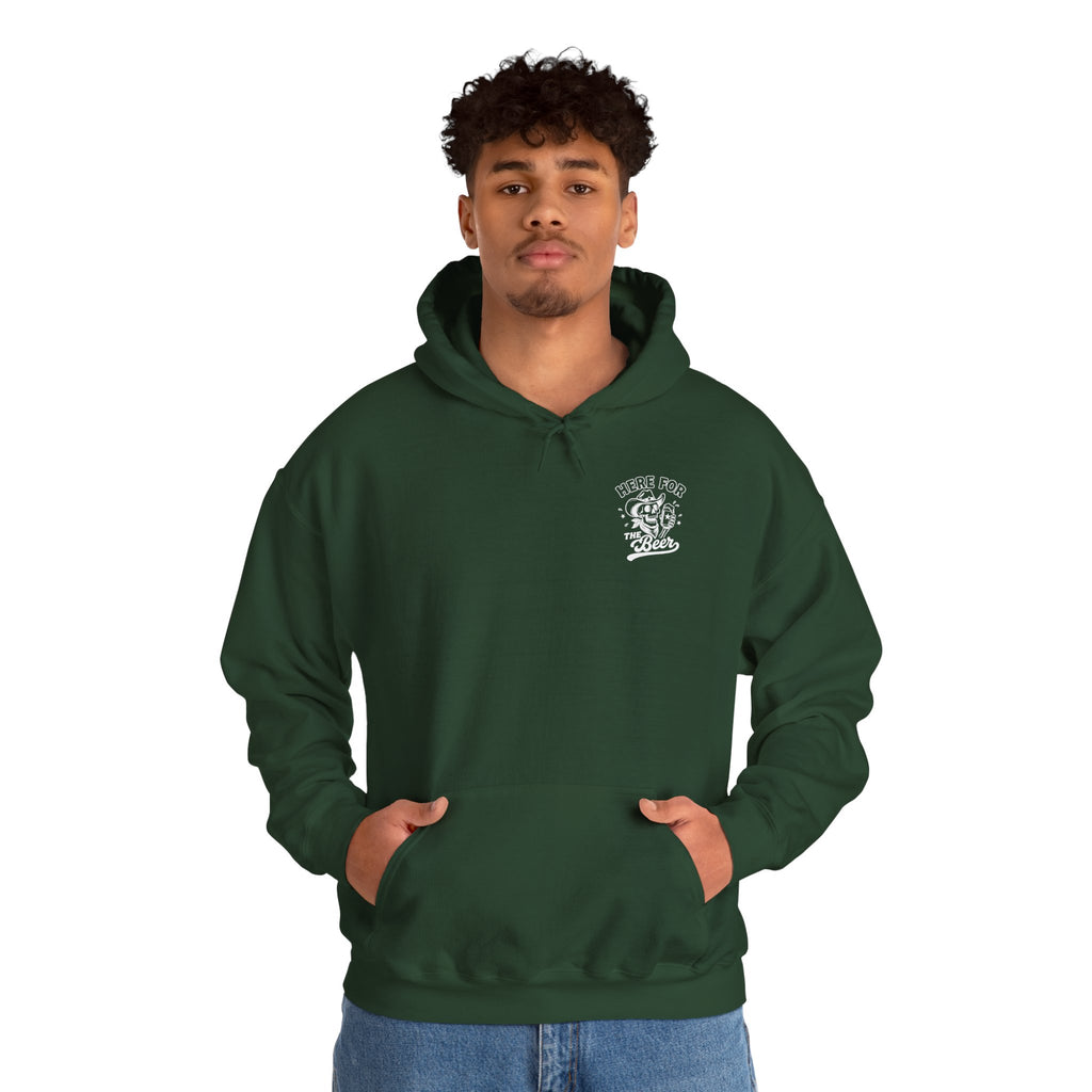 Here For The Beer Hoodie
